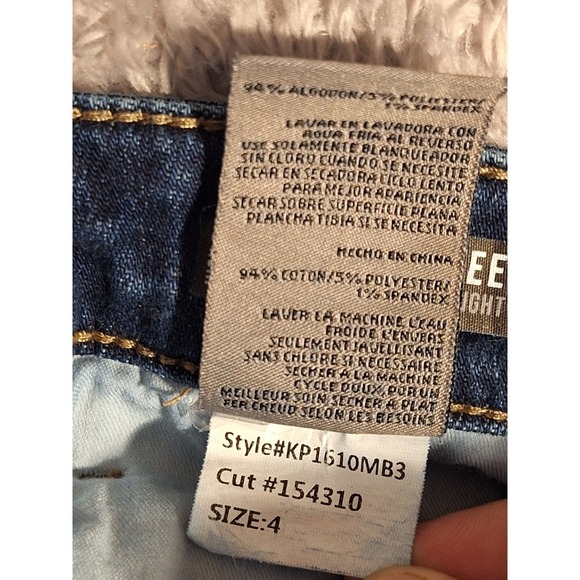 Kut from the Kloth Womens Dark Wash, Whiskered Straight Leg Jeans Size 4 - Picture 13 of 13